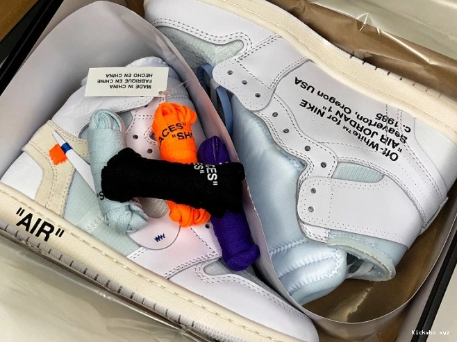 White Jordan Retro High Off-White Air AQ0818-100 1 0705